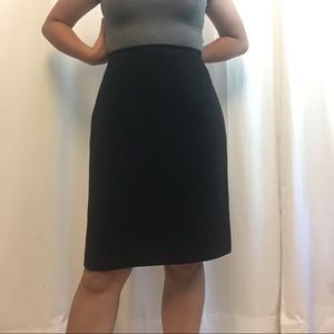 Black pencil skirt